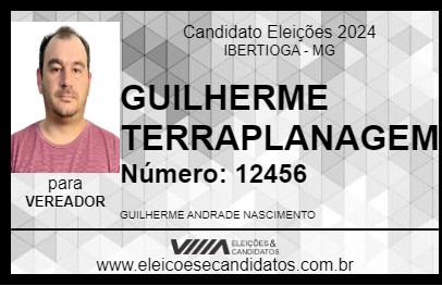 Candidato GUILHERME TERRAPLANAGEM 2024 - IBERTIOGA - Eleições