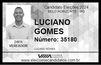 Candidato LUCIANO GOMES 2024 - BELO HORIZONTE - Eleições