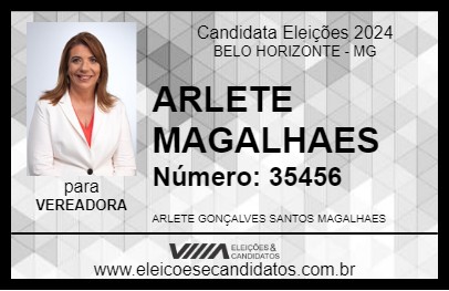 Candidato ARLETE MAGALHAES 2024 - BELO HORIZONTE - Eleições