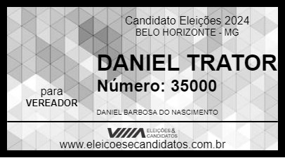 Candidato DANIEL TRATOR 2024 - BELO HORIZONTE - Eleições