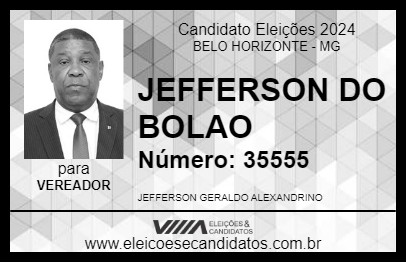 Candidato JEFFERSON DO BOLAO 2024 - BELO HORIZONTE - Eleições