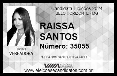 Candidato RAISSA SANTOS 2024 - BELO HORIZONTE - Eleições