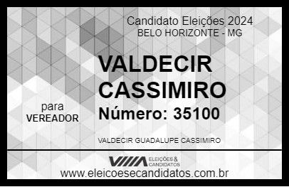 Candidato VALDECIR CASSIMIRO 2024 - BELO HORIZONTE - Eleições