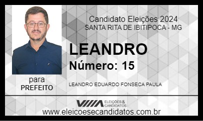 Candidato LEANDRO 2024 - SANTA RITA DE IBITIPOCA - Eleições