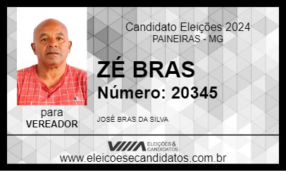 Candidato ZÉ BRAS 2024 - PAINEIRAS - Eleições