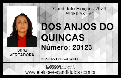 Candidato DOS ANJOS DO QUINCAS 2024 - PAINEIRAS - Eleições