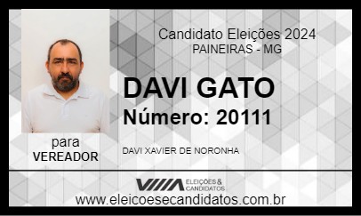 Candidato DAVI GATO 2024 - PAINEIRAS - Eleições