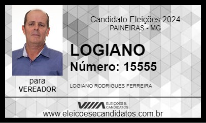 Candidato LOGIANO 2024 - PAINEIRAS - Eleições