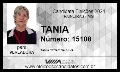 Candidato TANIA 2024 - PAINEIRAS - Eleições