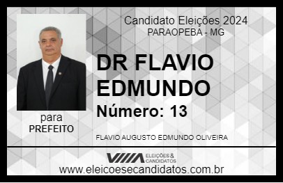 Candidato DR FLAVIO EDMUNDO 2024 - PARAOPEBA - Eleições