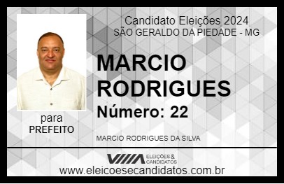 Candidato MARCIO RODRIGUES 2024 - SÃO GERALDO DA PIEDADE - Eleições