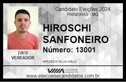 Candidato HIROSCHI SANFONEIRO 2024 - PAINEIRAS - Eleições