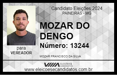 Candidato MOZAR DO DENGO 2024 - PAINEIRAS - Eleições