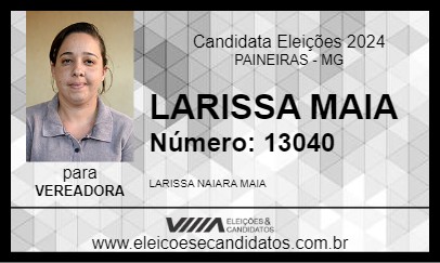 Candidato LARISSA MAIA 2024 - PAINEIRAS - Eleições