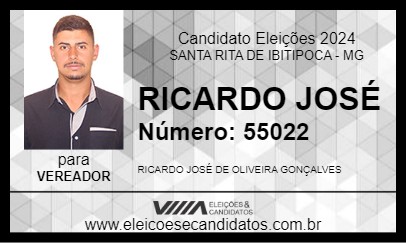 Candidato RICARDO JOSÉ 2024 - SANTA RITA DE IBITIPOCA - Eleições