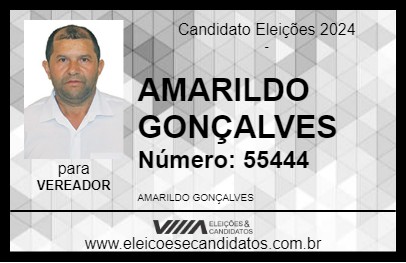 Candidato AMARILDO GONÇALVES  2024 - SANTA RITA DE IBITIPOCA - Eleições