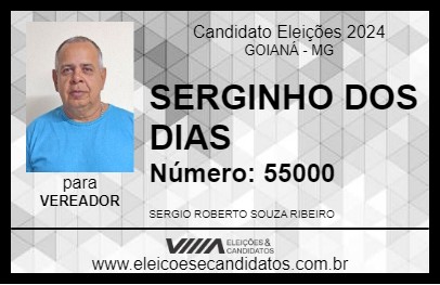 Candidato SERGINHO DOS DIAS 2024 - GOIANÁ - Eleições