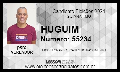 Candidato HUGUIM 2024 - GOIANÁ - Eleições