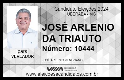 Candidato JOSÉ ARLENIO DA TRIAUTO 2024 - UBERABA - Eleições