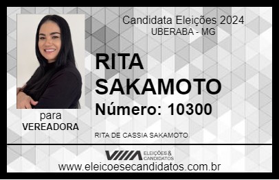 Candidato RITA SAKAMOTO 2024 - UBERABA - Eleições