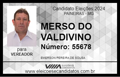 Candidato MERSO DO VALDIVINO 2024 - PAINEIRAS - Eleições