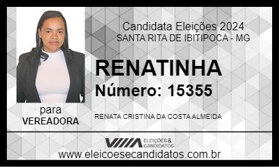 Candidato RENATINHA 2024 - SANTA RITA DE IBITIPOCA - Eleições