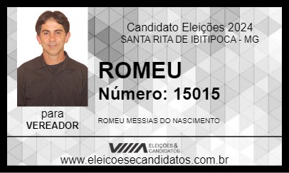 Candidato ROMEU 2024 - SANTA RITA DE IBITIPOCA - Eleições