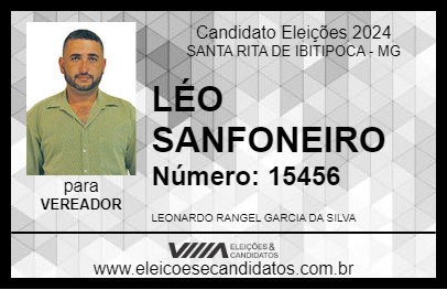 Candidato LÉO SANFONEIRO 2024 - SANTA RITA DE IBITIPOCA - Eleições