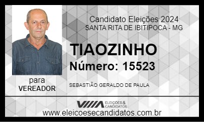 Candidato TIAOZINHO 2024 - SANTA RITA DE IBITIPOCA - Eleições