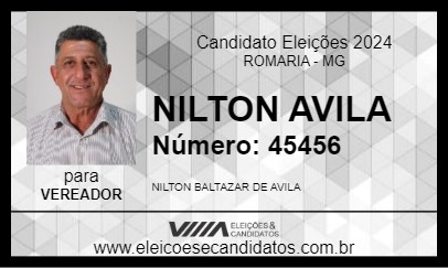 Candidato NILTON AVILA 2024 - ROMARIA - Eleições