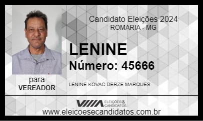 Candidato LENINE 2024 - ROMARIA - Eleições