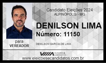 Candidato DENILSON LIMA 2024 - ALPINÓPOLIS - Eleições