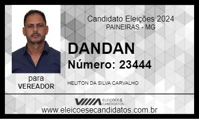 Candidato DANDAN 2024 - PAINEIRAS - Eleições