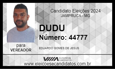 Candidato DUDU 2024 - JAMPRUCA - Eleições