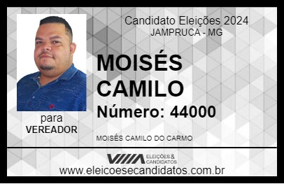 Candidato MOISÉS CAMILO 2024 - JAMPRUCA - Eleições