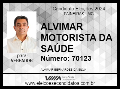 Candidato ALVIMAR MOTORISTA DA SAÚDE 2024 - PAINEIRAS - Eleições