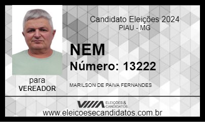 Candidato NEM 2024 - PIAU - Eleições