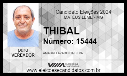 Candidato THIBAL 2024 - MATEUS LEME - Eleições