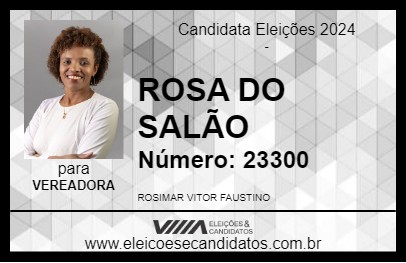 Candidato ROSA DO SALÃO 2024 - ALVINÓPOLIS - Eleições