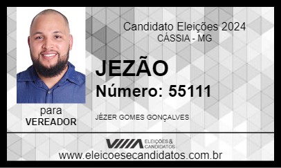 Candidato JEZÃO 2024 - CÁSSIA - Eleições