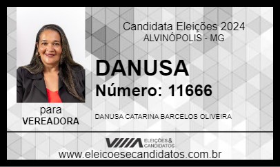 Candidato DANUSA 2024 - ALVINÓPOLIS - Eleições