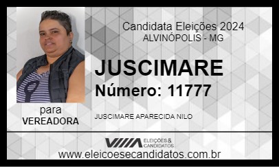 Candidato JUSCIMARE 2024 - ALVINÓPOLIS - Eleições