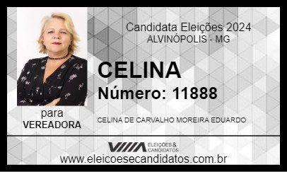 Candidato CELINA 2024 - ALVINÓPOLIS - Eleições