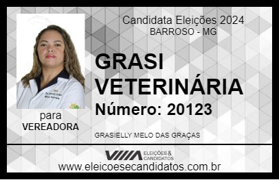 Candidato GRASI VETERINÁRIA 2024 - BARROSO - Eleições