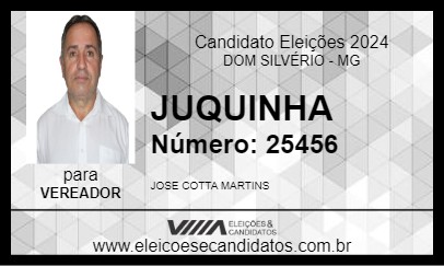 Candidato JUQUINHA 2024 - DOM SILVÉRIO - Eleições