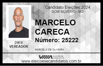 Candidato MARCELO CARECA 2024 - DOM SILVÉRIO - Eleições