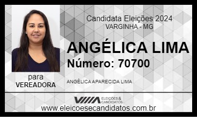 Candidato ANGÉLICA LIMA 2024 - VARGINHA - Eleições