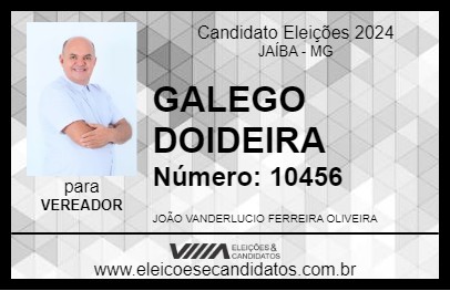 Candidato GALEGO DOIDEIRA 2024 - JAÍBA - Eleições