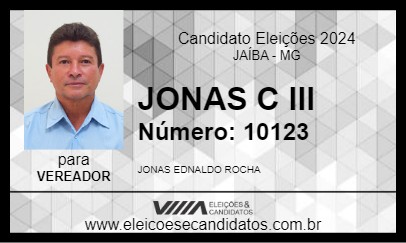 Candidato JONAS C III 2024 - JAÍBA - Eleições