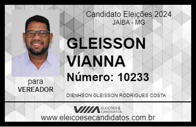 Candidato GLEISSON VIANNA 2024 - JAÍBA - Eleições